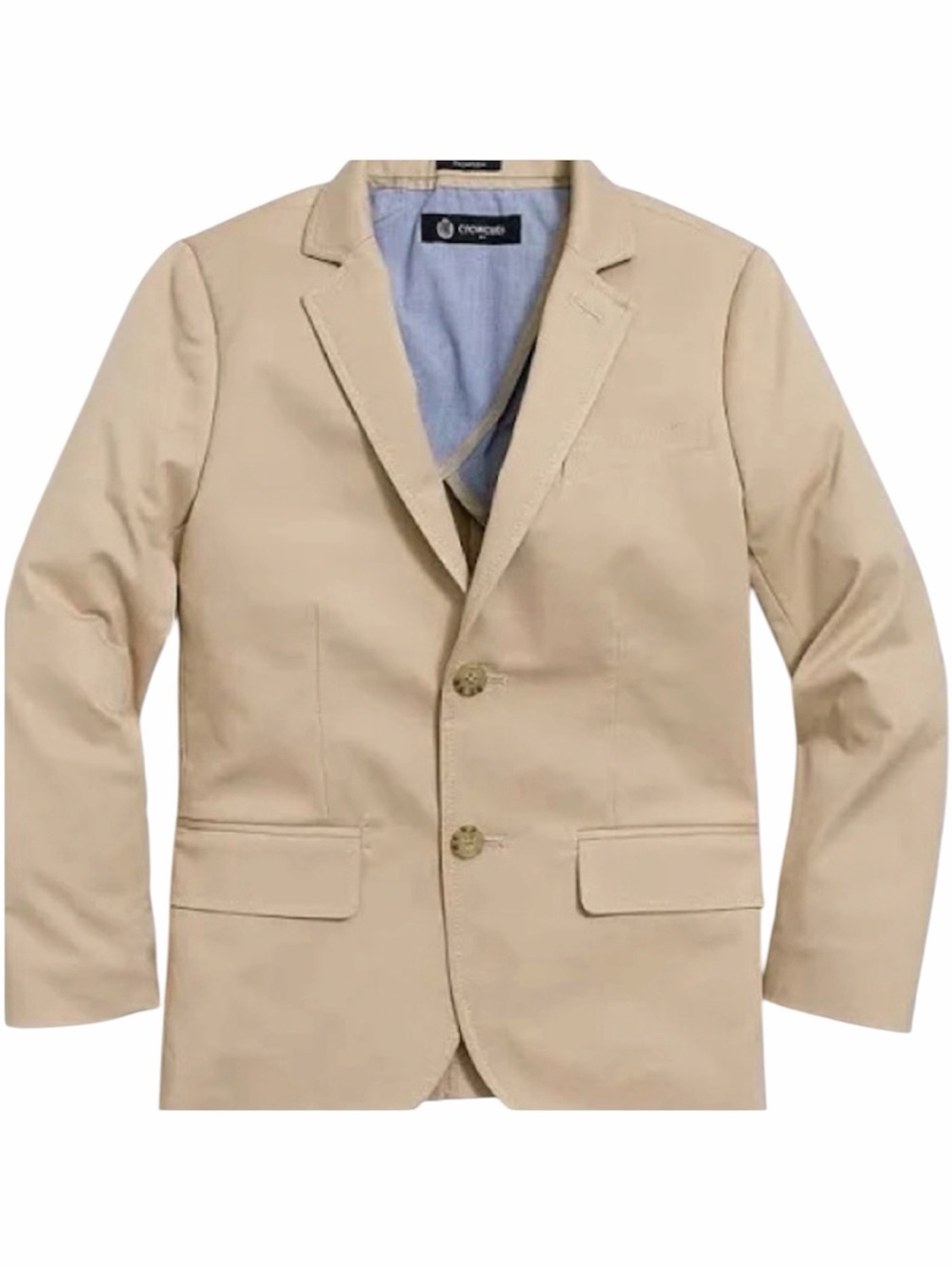 J. Crew Crewcuts Tan Blazer with Notched Lapels and Tailored Fit Size 10